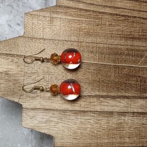 Safari Murano Art Glass Earrings